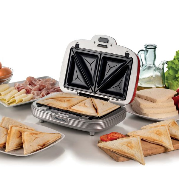 Ariete Multifunktionsgrill Party Time ARI-1972-RD 700 W, Rot/Weiss