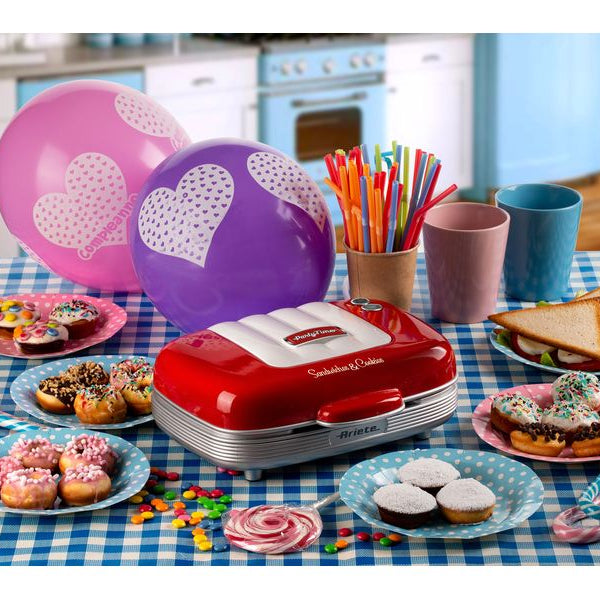 Ariete Multifunktionsgrill Party Time ARI-1972-RD 700 W, Rot/Weiss