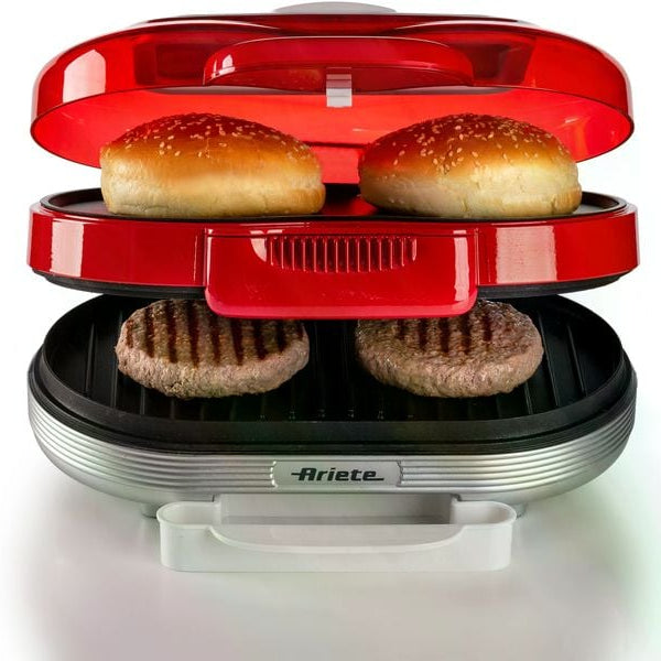 Ariete Hamburger-Grill Party Time ARI-205-RD 1200 W, Rot/Weiss