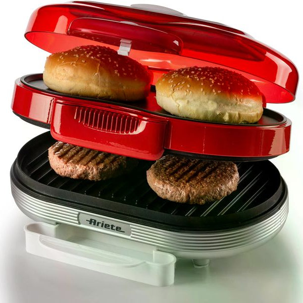 Ariete Hamburger-Grill Party Time ARI-205-RD 1200 W, Rot/Weiss