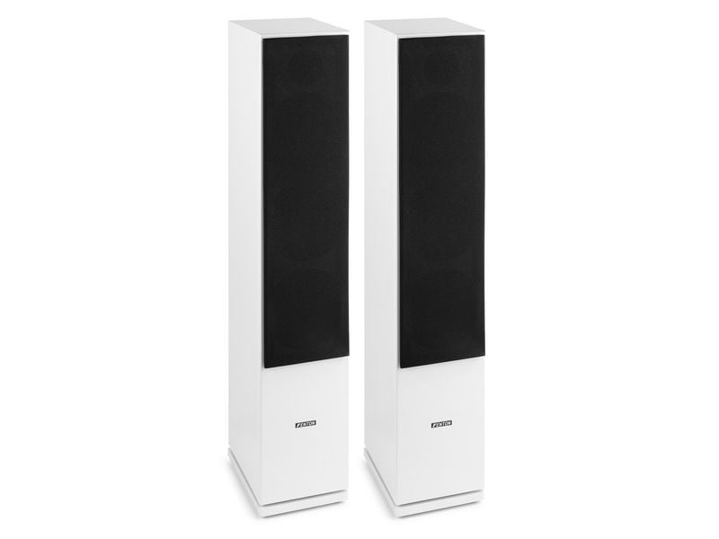 Fenton Standlautsprecher Paar SHF80W Weiss