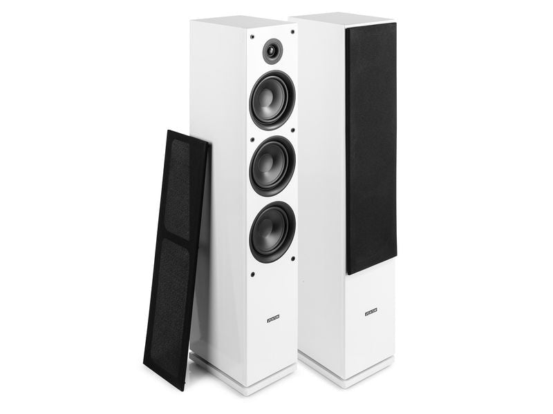 Fenton Standlautsprecher Paar SHF80W Weiss