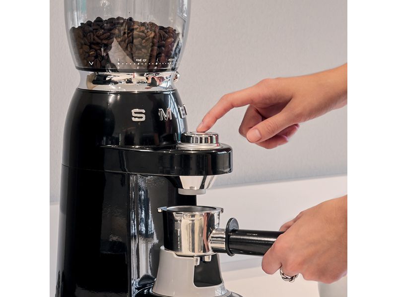 SMEG Kaffeemühle 50's Style CGF11BLEU Schwarz