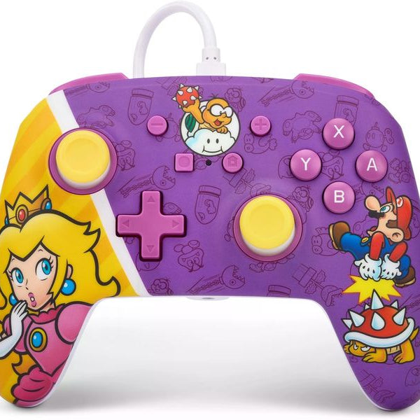 Power A Enhanced Wired Controller Princess Peach Battle