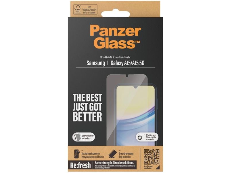 Panzerglass Displayschutz Ultra wide Fit Galaxy A15 / A15 5G