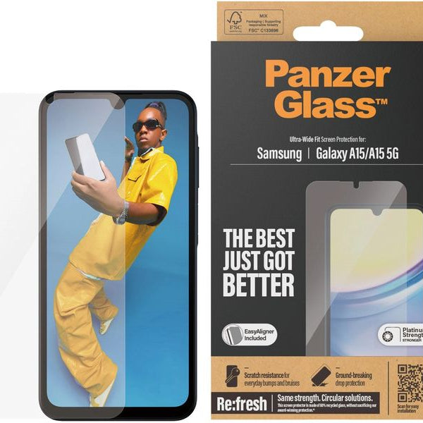 Panzerglass Displayschutz Ultra wide Fit Galaxy A15 / A15 5G