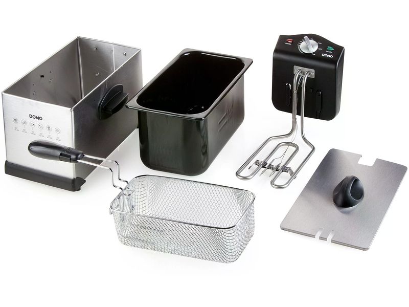 Domo Fritteuse DO514FR 3 l, Silber