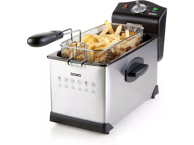 Domo Fritteuse DO514FR 3 l, Silber