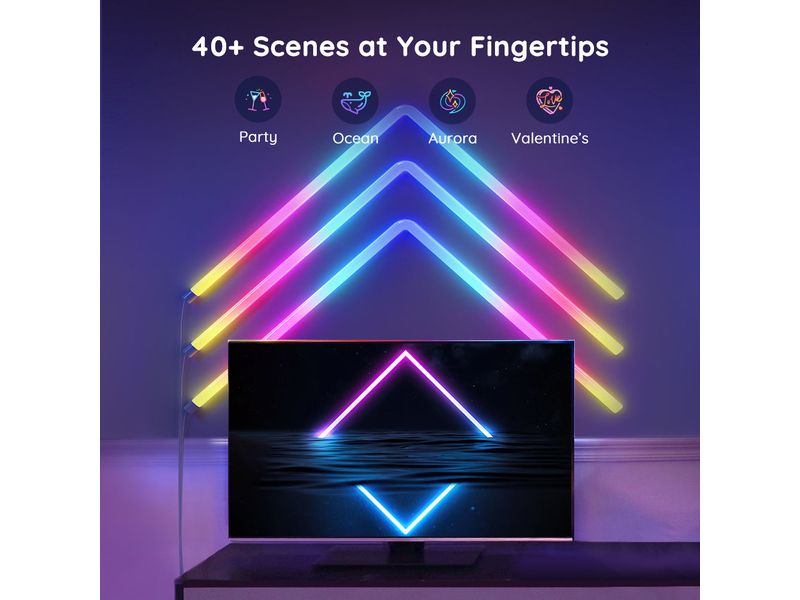 Govee Wandleuchte Glide, 6+1, 1.8 m, RGBIC