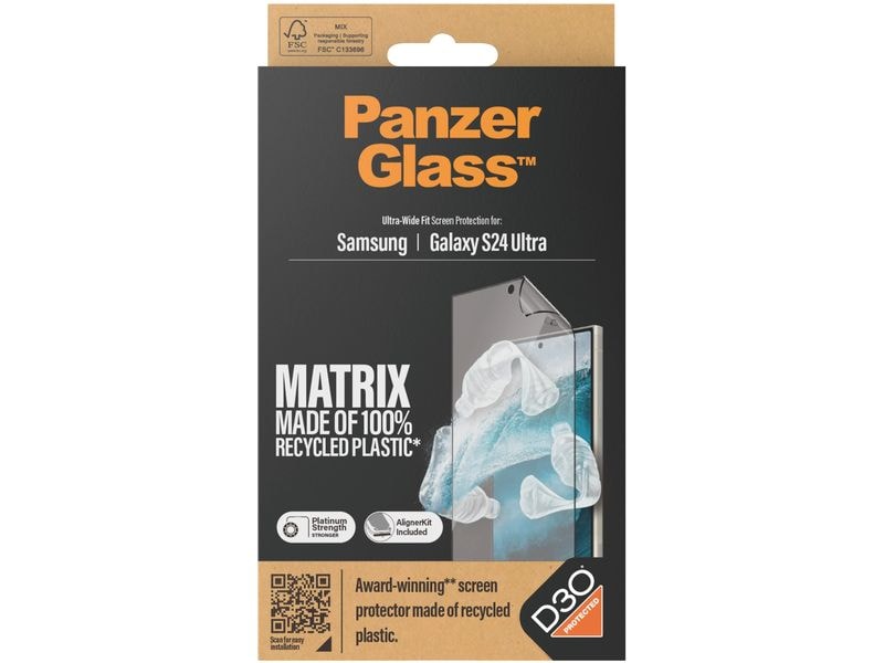 Panzerglass Displayschutz Ultra Wide Fit D3O PET Galaxy S24 Ultra