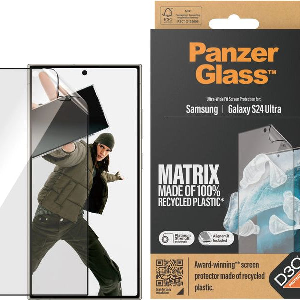 Panzerglass Displayschutz Ultra Wide Fit D3O PET Galaxy S24 Ultra