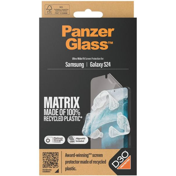 Panzerglass Displayschutz Ultra Wide Fit D3O PET Galaxy S24