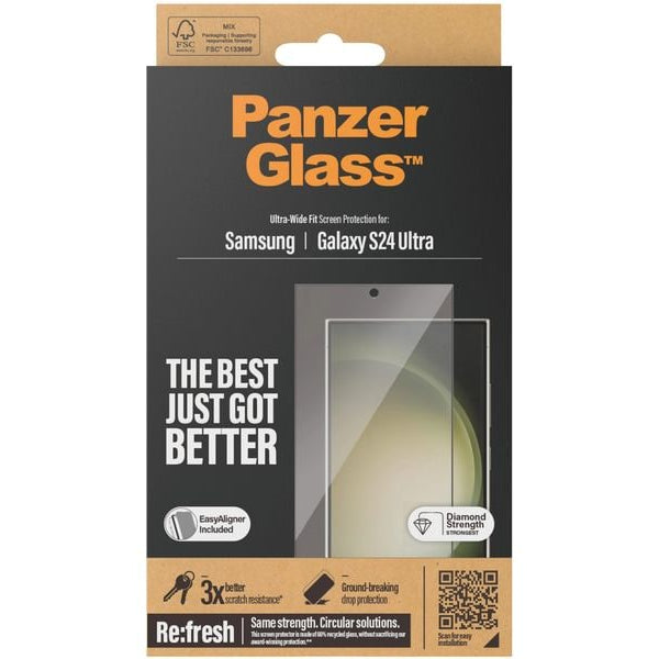 Panzerglass Displayschutz Ultra Wide Fit Galaxy S24 Ultra mit Applicator