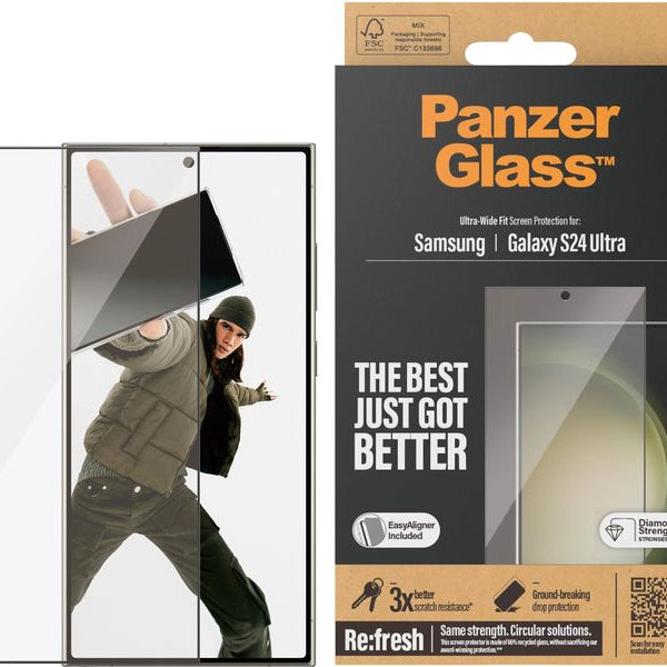 Panzerglass Displayschutz Ultra Wide Fit Galaxy S24 Ultra mit Applicator