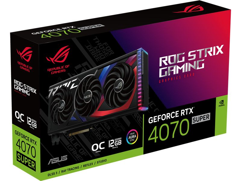 ASUS ROG Grafikkarte Strix GeForce RTX 4070 SUPER OC Edition 12 GB