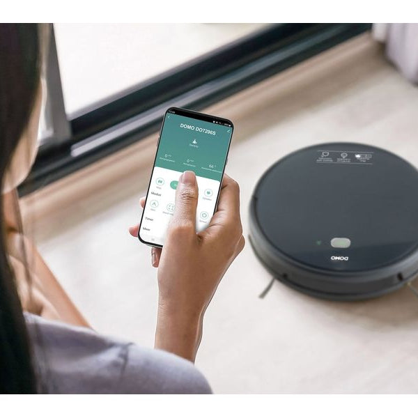Domo Saug- und Wischroboter DO7296S Schwarz