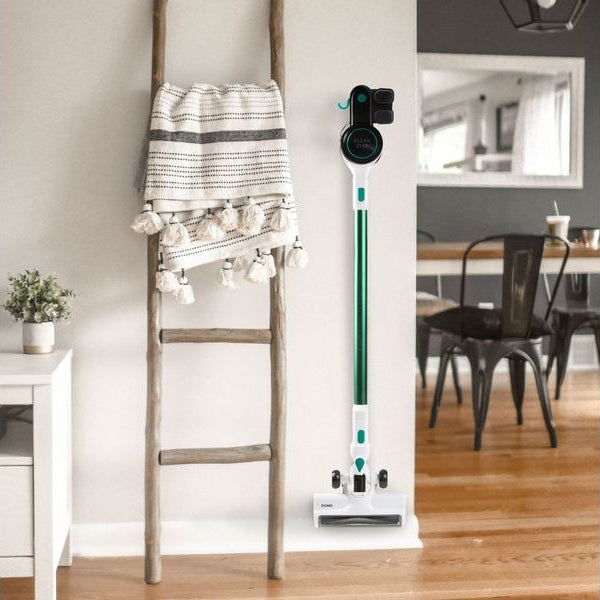 Domo Akku-Hand- und Stielsauger DO241SV Grün/Schwarz/Weiss