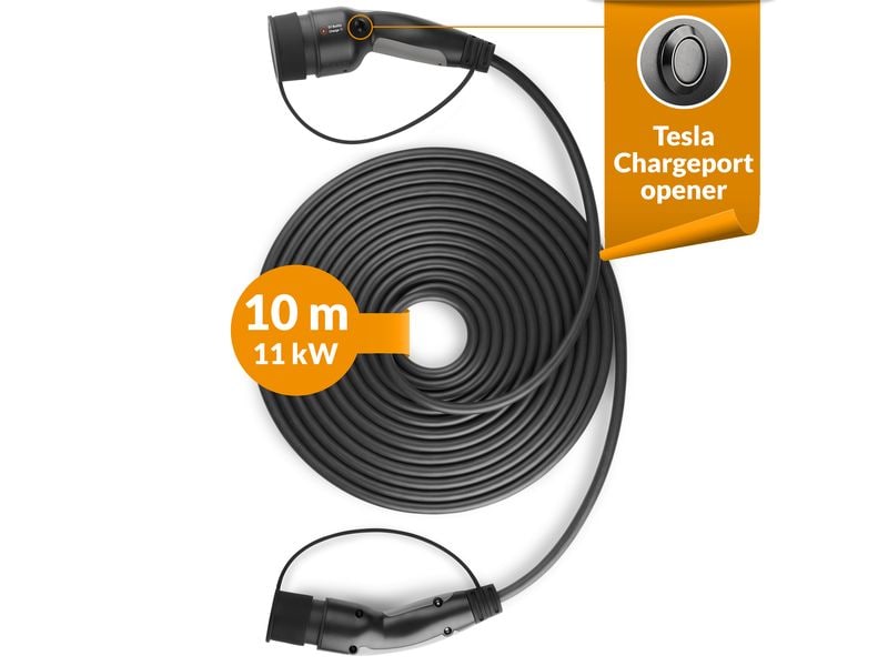 EV Buddy Ladekabel Charge 11 Tesla Edition Typ 2 11 kW, 10 m
