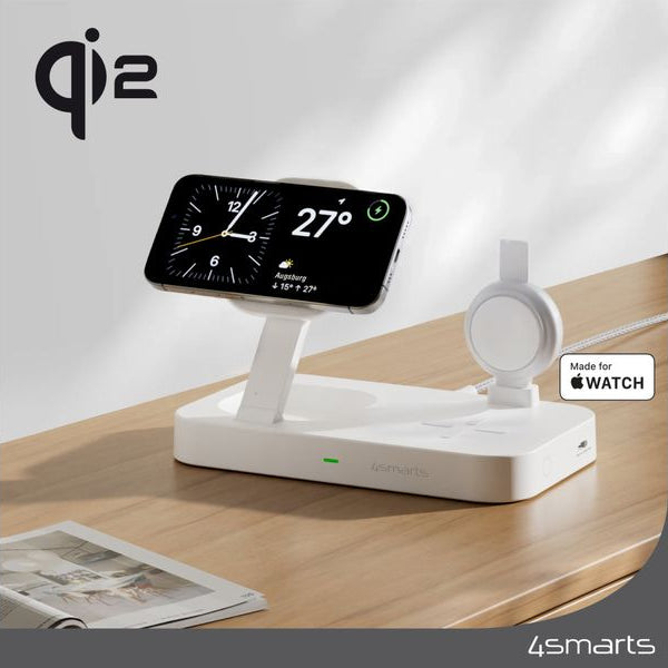 4smarts Wireless Charger Qi2 Weiss