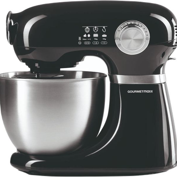GOURMETmaxx Küchenmaschine Schwarz