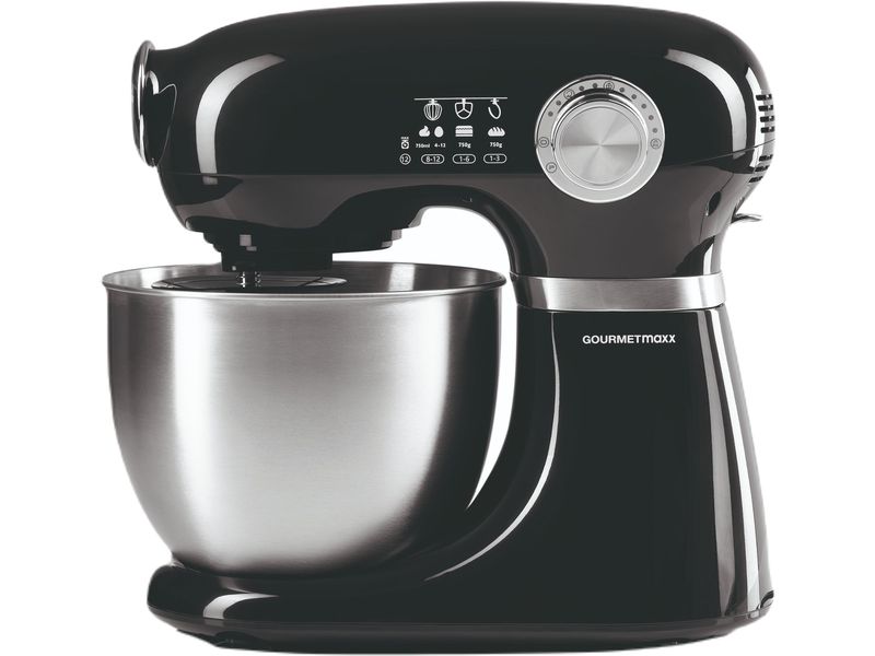 GOURMETmaxx Küchenmaschine Schwarz
