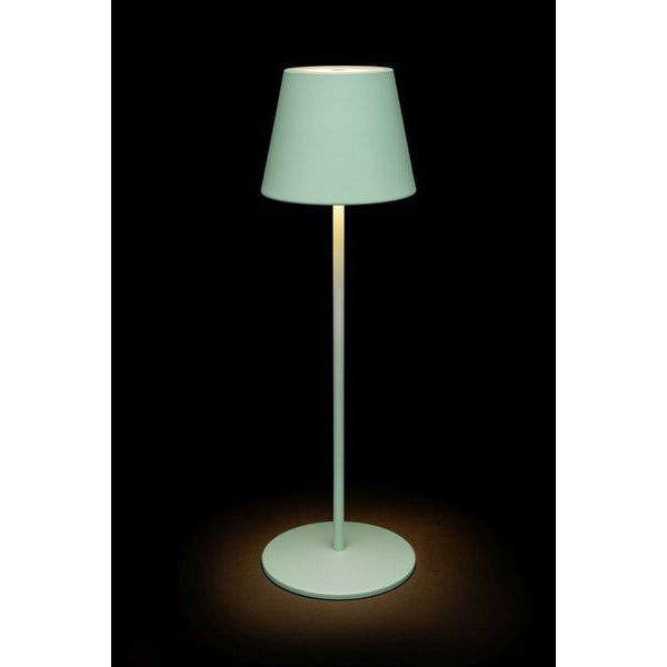 STT Tischleuchte Motion USB Luna, 23 LEDs, Ø 12 x 38 cm, Iceblue