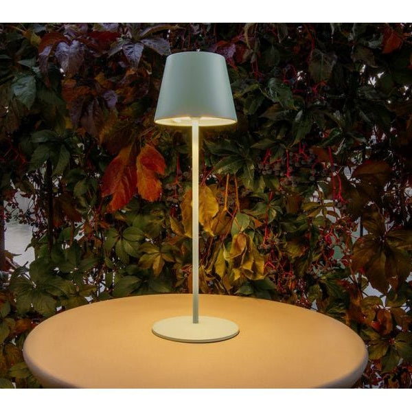 STT Tischleuchte Motion USB Luna, 23 LEDs, Ø 12 x 38 cm, Iceblue