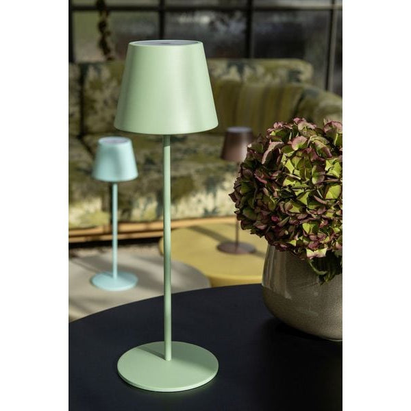 STT Tischleuchte Motion USB Luna, 23 LEDs, Ø 12x38cm, Light Mint