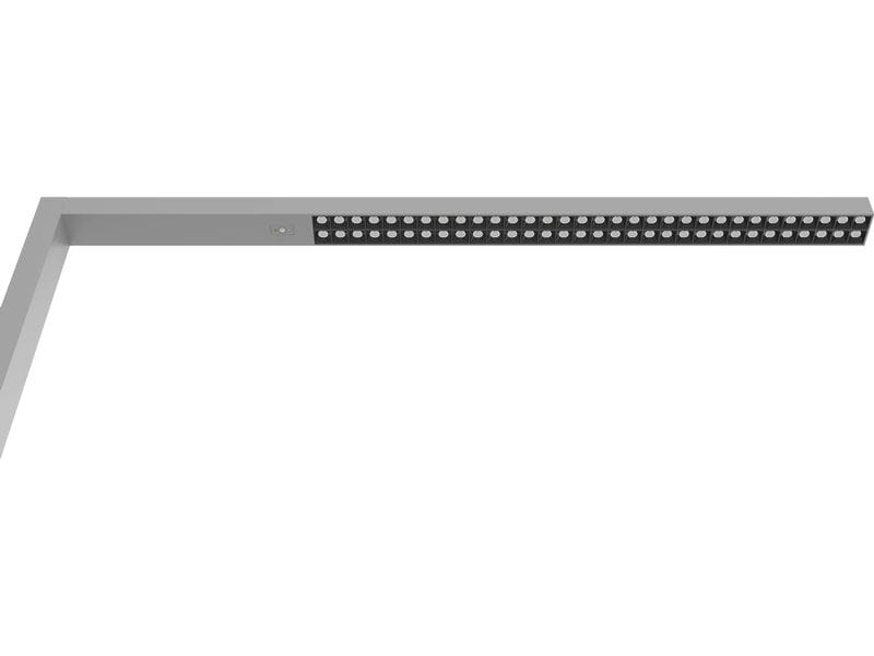 Hybriqs Bürostehleuchte Hybrid Light Four HCL, Silber