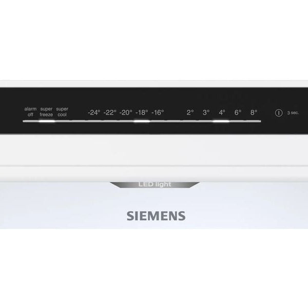 Siemens Kühl-Gefrierkombination KG36N2ICF Silber, Rechts, Wechselbar