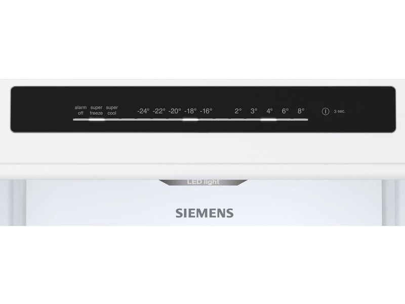 Siemens Kühl-Gefrierkombination KG36N2ICF Silber, Rechts, Wechselbar