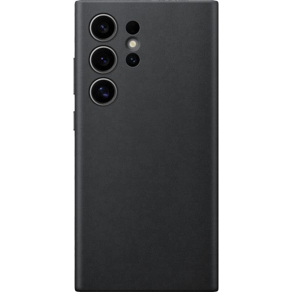 Samsung Back Cover Vegan Leather Galaxy S24 Ultra Schwarz