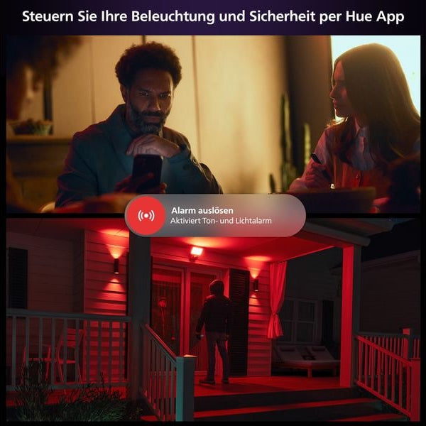 Philips Hue Secure Flutlichtkamera Schwarz