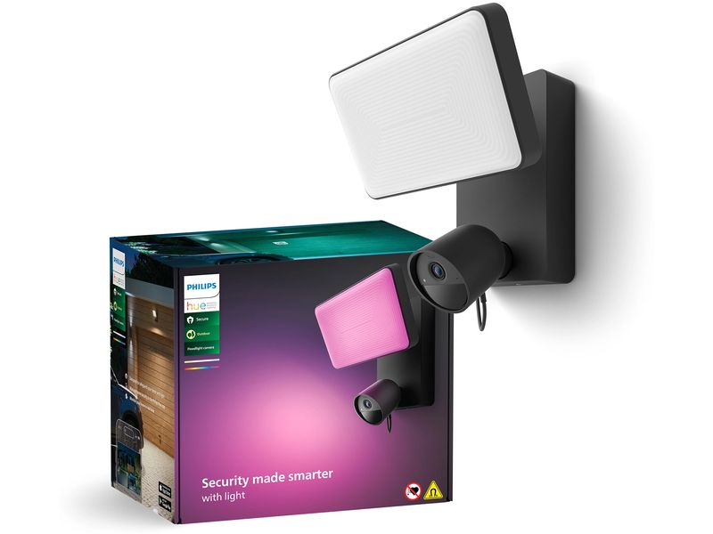 Philips Hue Secure Flutlichtkamera Schwarz