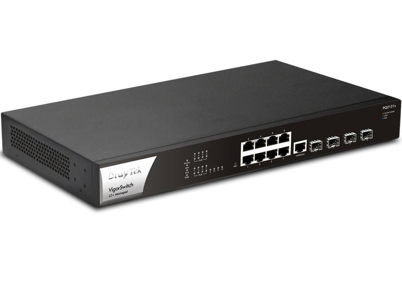 DrayTek PoE+ Switch VigorSwitch PQ2121x 12 Port