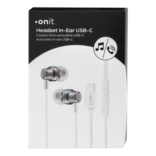 onit In-Ear-Kopfhörer USB Typ-C Weiss
