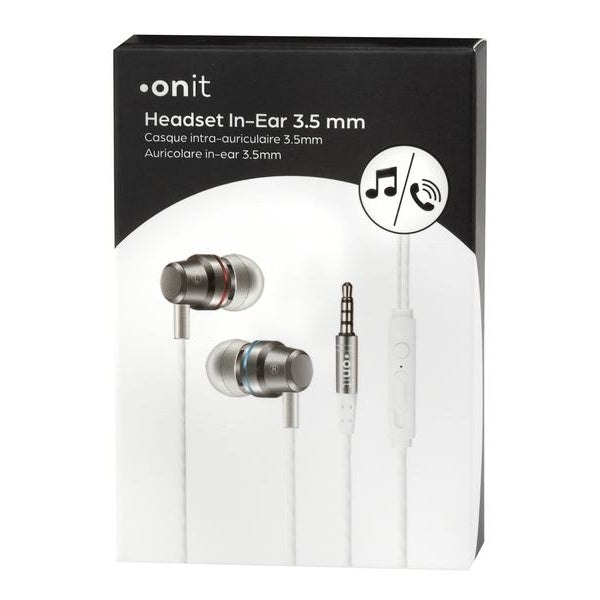 onit In-Ear-Kopfhörer 3.5 mm Klinke Weiss