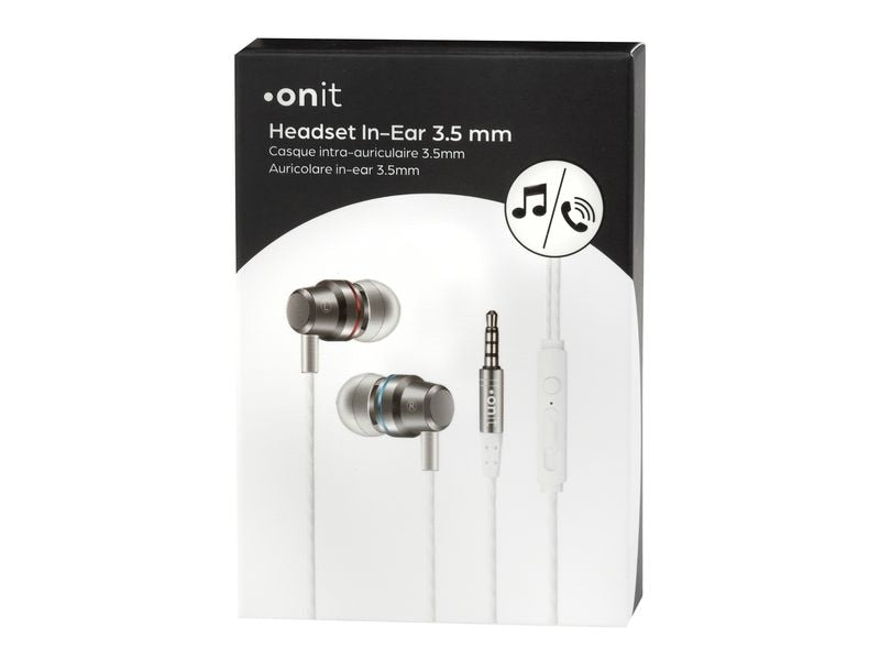 onit In-Ear-Kopfhörer 3.5 mm Klinke Weiss