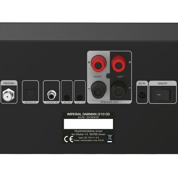 Imperial Micro-HiFi Anlage Dabman i310 CD Schwarz