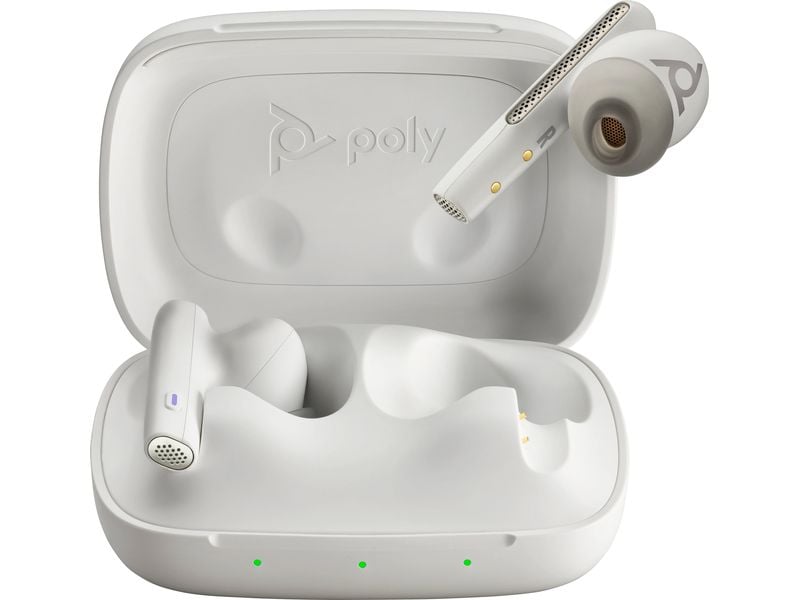 Poly Headset Voyager Free 60 MS USB-A, Weiss