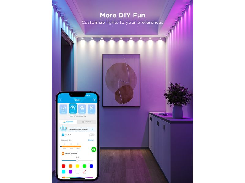 Govee LED String-Downlights, RGBIC, 3 m