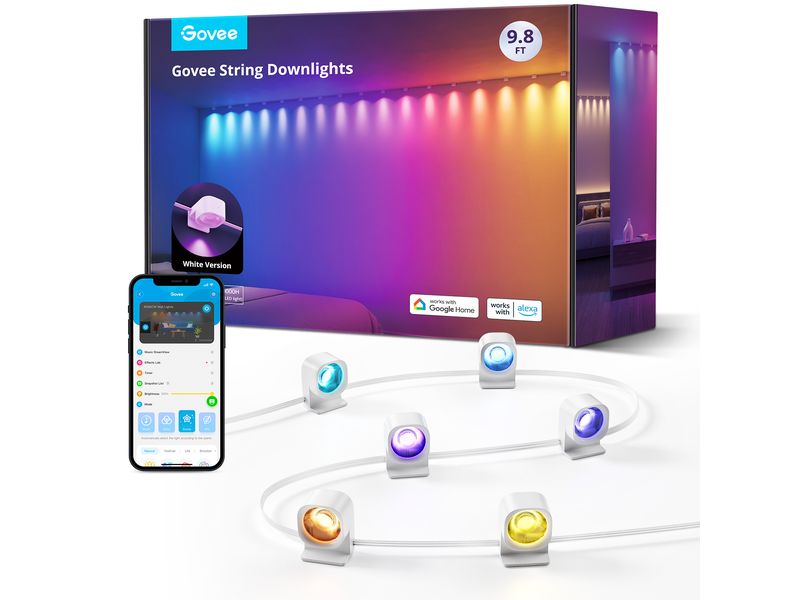 Govee LED String-Downlights, RGBIC, 3 m