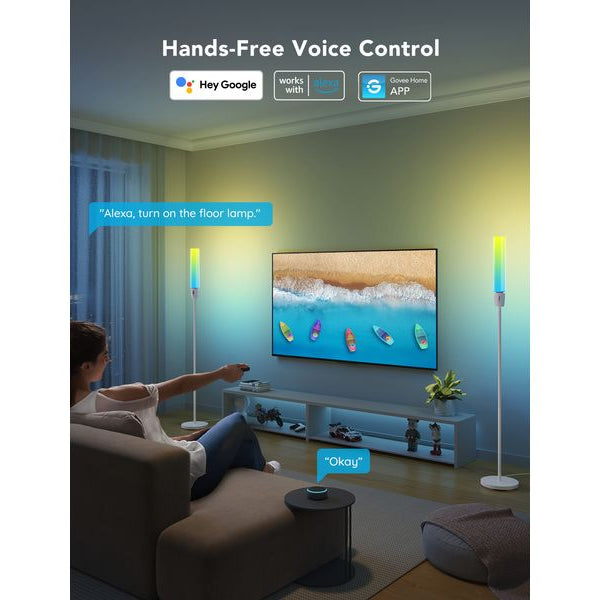 Govee Stehleuchte Cylinder RGBICW Weiss