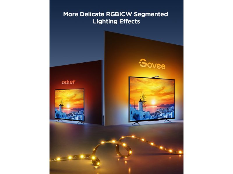 Govee Envisual TV Backlight T3, 75"-85", RGBICW, WiFi, BT