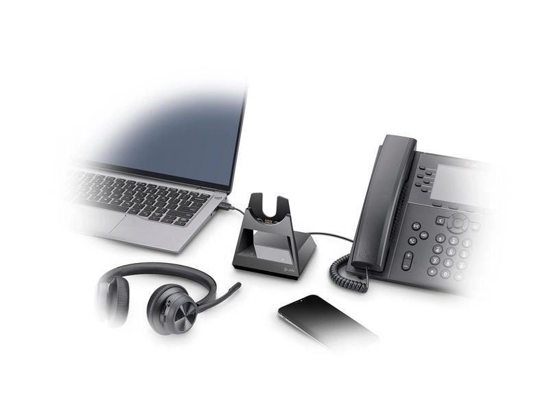 Poly Headset Voyager 4320 MS Duo USB-A, inkl. Ladestation