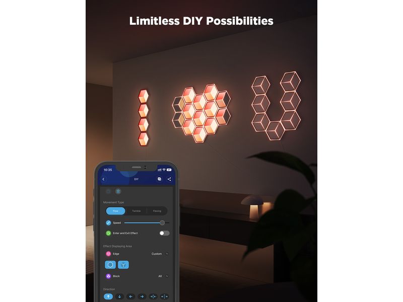 Govee Panelleuchte Glide Hexa Ultra, Erweiterung, 1 Stück