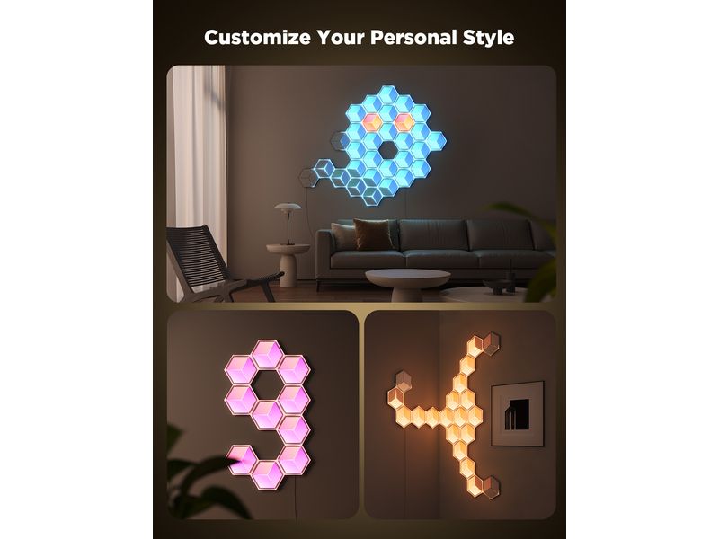 Govee Panelleuchte Glide Hexa Ultra, Erweiterung, 1 Stück