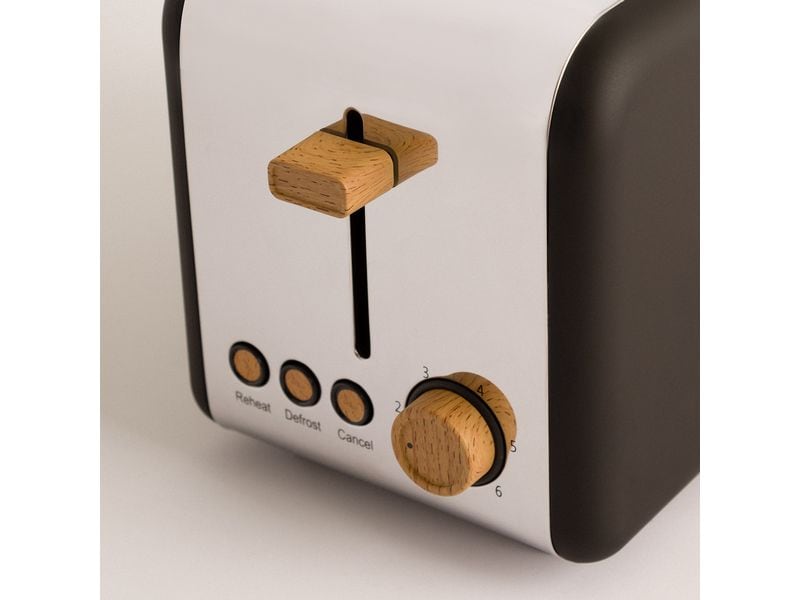 Create Toaster Retro Schwarz