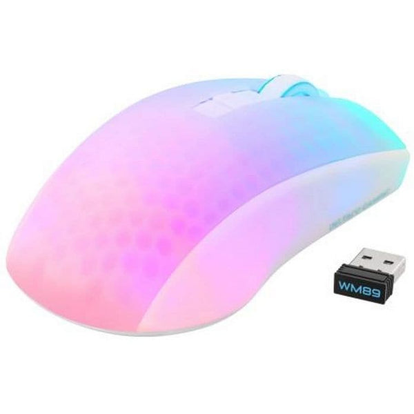 DELTACO Gaming-Maus GAM-145-W Weiss/Trasparent