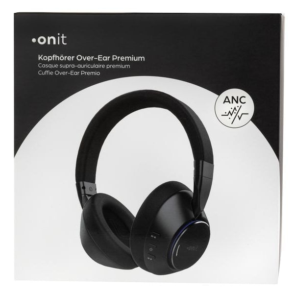 onit Wireless Over-Ear-Kopfhörer ANC Schwarz